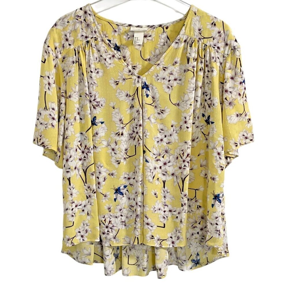 ANNA GLOVER x H&M Floral Print Relaxed Fit Blouse (10)